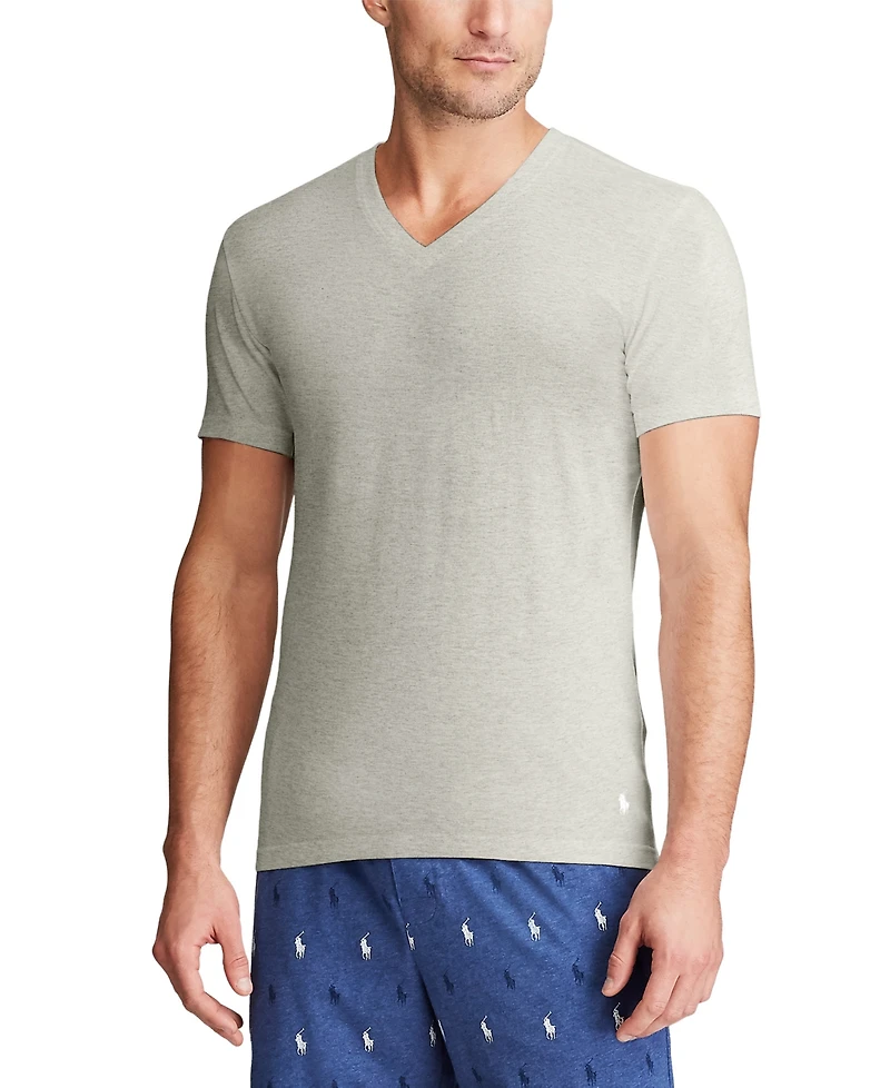 Polo Ralph Lauren Men's 3-Pack Slim-Fit Stretch V-Neck Undershirts