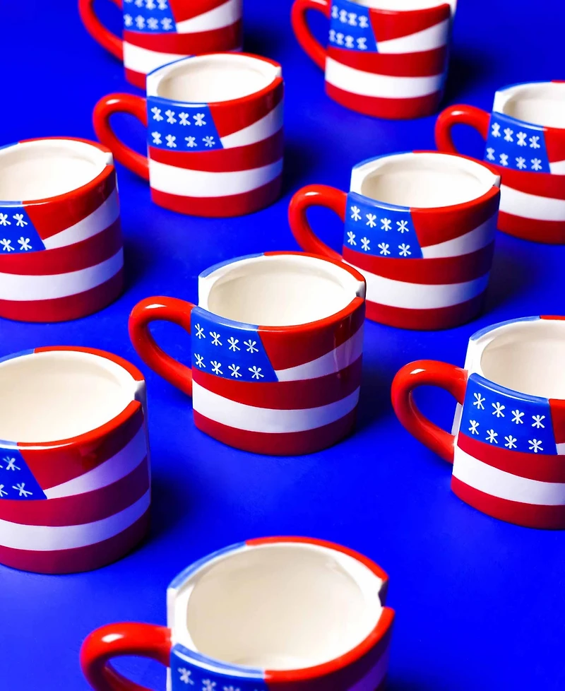 Happy Everything by Laura Johnson Flag Shaped Mug 16 oz