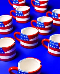 Happy Everything by Laura Johnson Flag Shaped Mug 16 oz