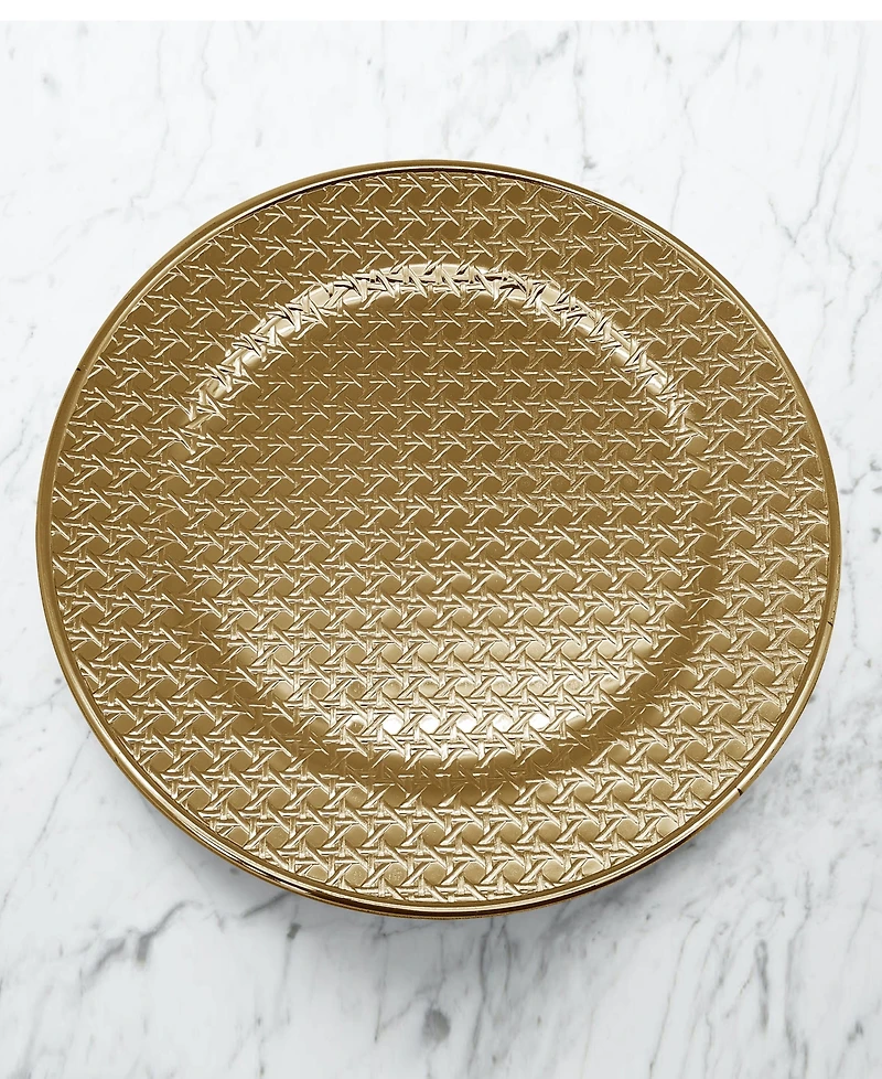 American Atelier Impressions Charger Plates 13" Electroplated Set, 4 Pieces