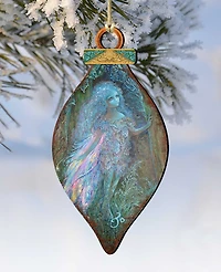 Designocracy 2 Piece Forest Fairy Wood Ornament Set