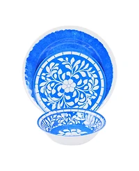 Elama Nelly Melamine 12 Pc. Dinnerware Set, Service for 4