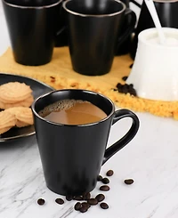 Elama Mateo Gold-Tone Mugs, Set of 6