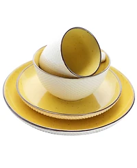 Elama Yeva 16 Pc. Dinnerware Set, Service for 4