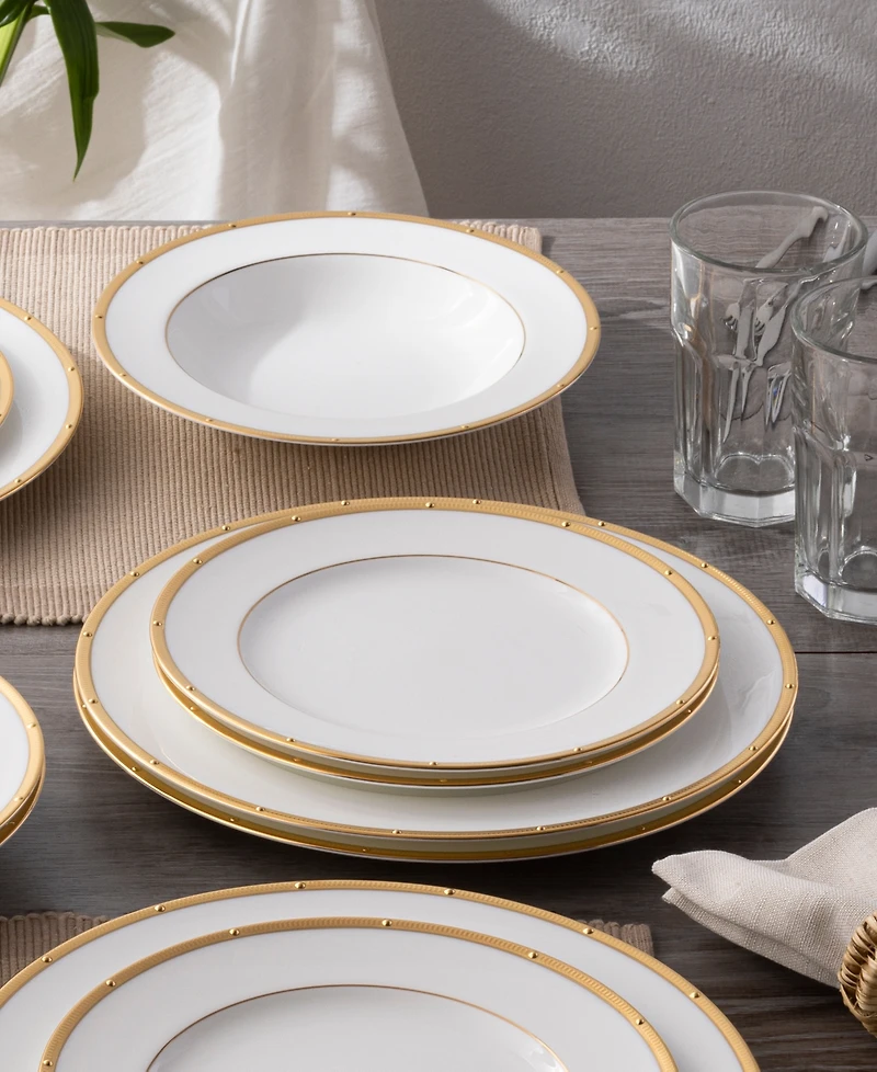 Noritake Rochelle Gold 12-Piece Dinnerware Set, Service for 4