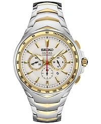 Seiko Men's Chronograph Coutura Two Tone Stainless Steel Bracelet Watch 46mm