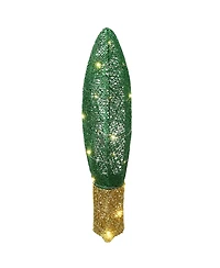 National Tree Company 20" Pre-Lit Green Christmas Light Bulb Decoration