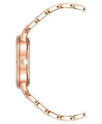Anne Klein Women's Three-Hand Quartz Round Rose Gold-Tone Alloy Bracelet Watch, 36mm