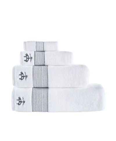 Brooks Brothers Rope Stripe Border Bath Towels