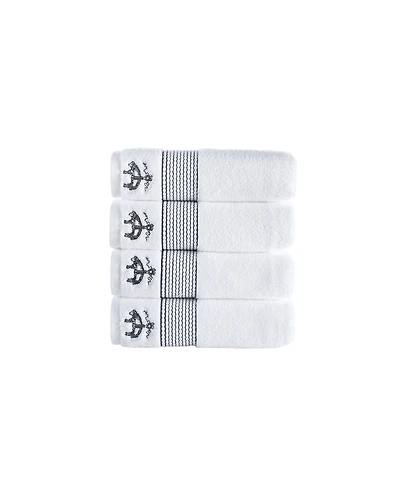 Brooks Brothers Rope Stripe Border Piece Turkish Cotton Hand Towel Set