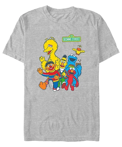 Fifth Sun Men's Sesame Street Counting Short Sleeve T-shirt
