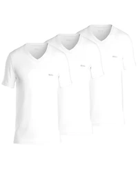 Boss by Hugo Men's 3-Pack Classic Solid V-Neck T-Shirts