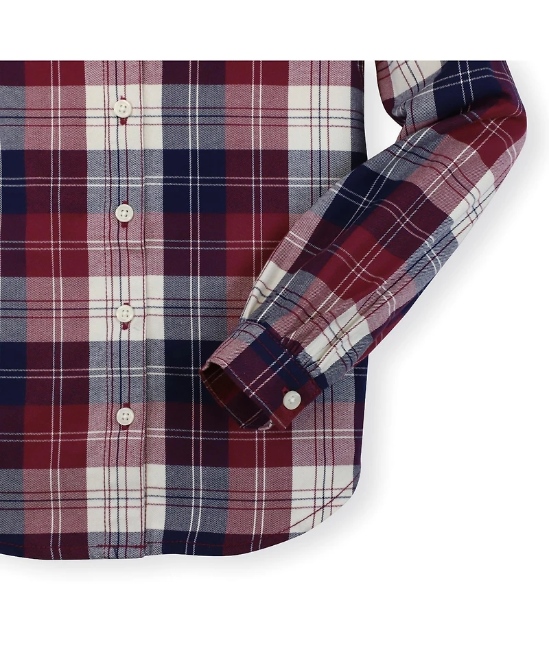 Hope & Henry Baby Girls Long Sleeve Ruffle Collar Button Down Shirt
