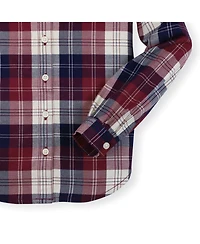 Hope & Henry Baby Girls Long Sleeve Ruffle Collar Button Down Shirt