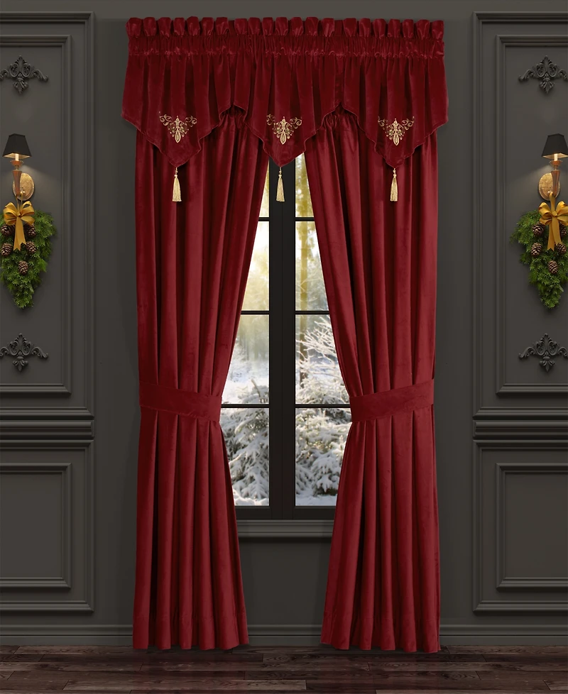 J Queen New York Noelle Ascot Window Valance, 21" x 40"