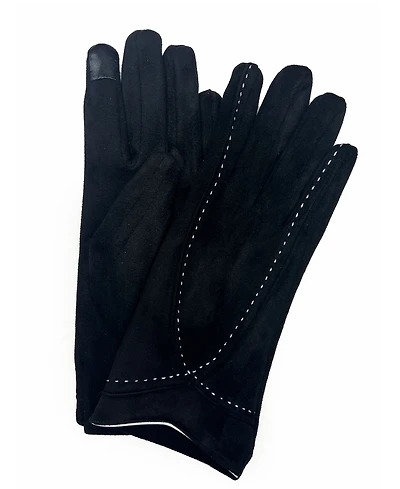 Marcus Adler Women's Stitched Faux Suede Touchscreen Glove