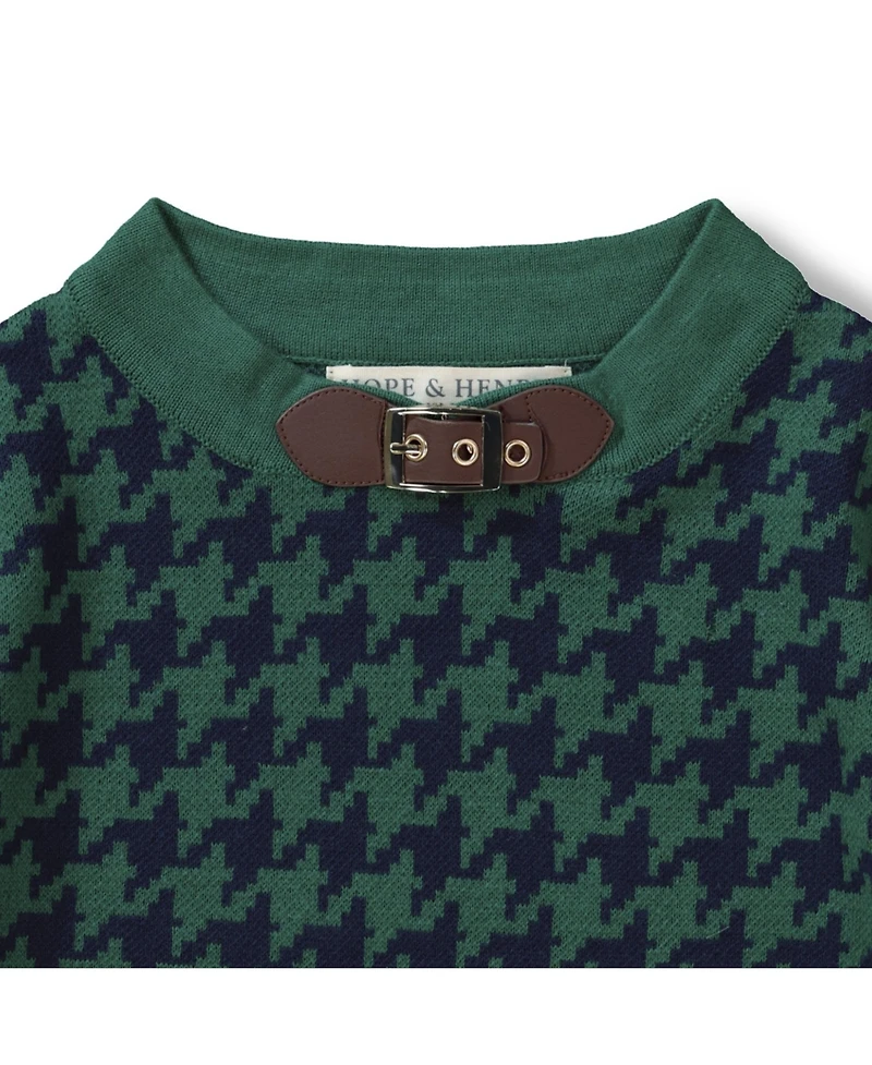 Hope & Henry Baby Girls Square Sweater Cape