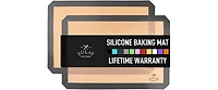 (2 Pack) Silicone Baking Mat Sheet Set - Reusable Nonstick
