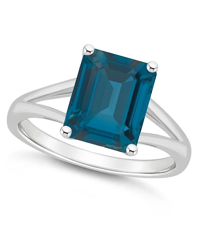 Macy's Women's London Blue Topaz (4-1/4 ct.t.w.) Ring Sterling Silver