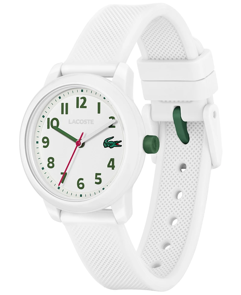 Lacoste Kids L.12.12 White Silicone Strap Watch 32mm