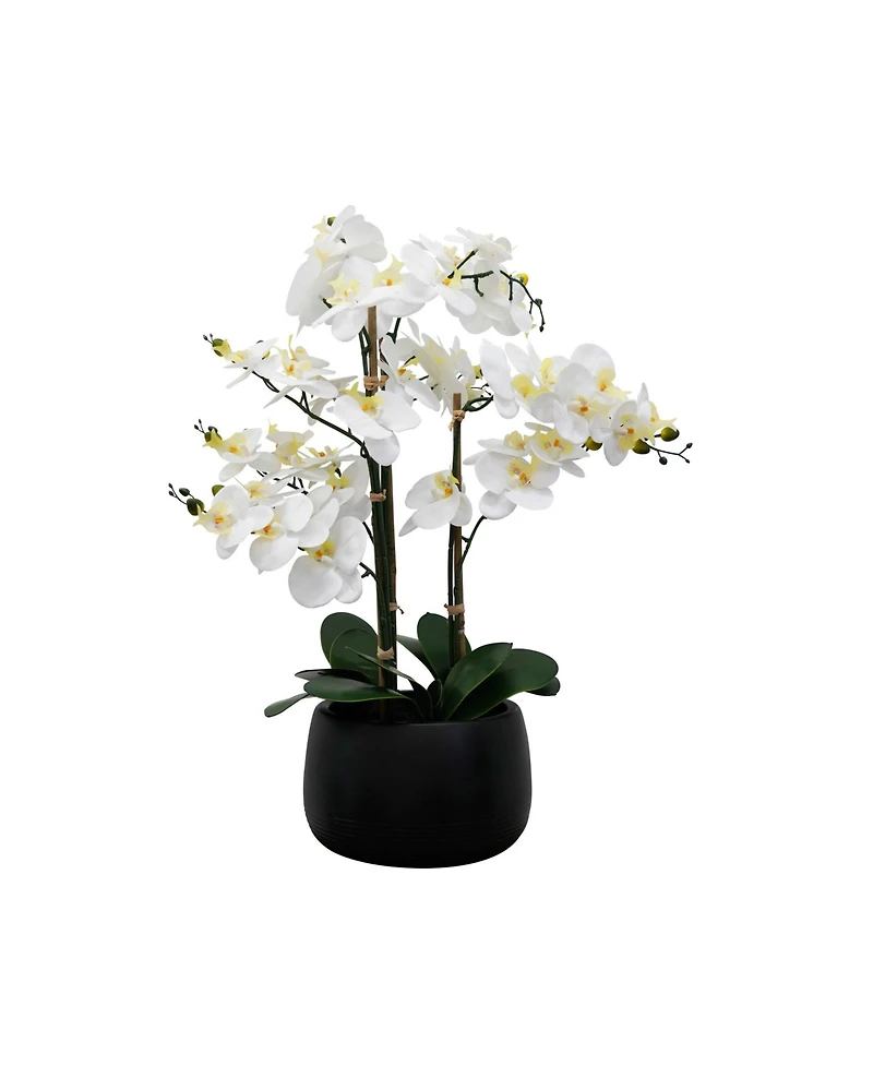 Tabletop Artificial Orchid Arrangement in Ceramic