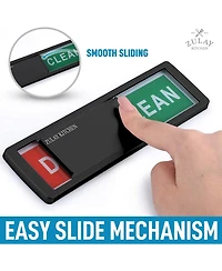 Dishwasher Clean Dirty Magnet Sign - For Stainless Steel & Other Magnetic Surfaces