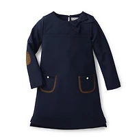 Hope & Henry Baby Girls Quilted Ponte Riding Dress