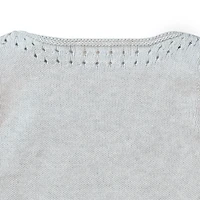 Hope & Henry Baby Girls Pointelle Detail Sweater