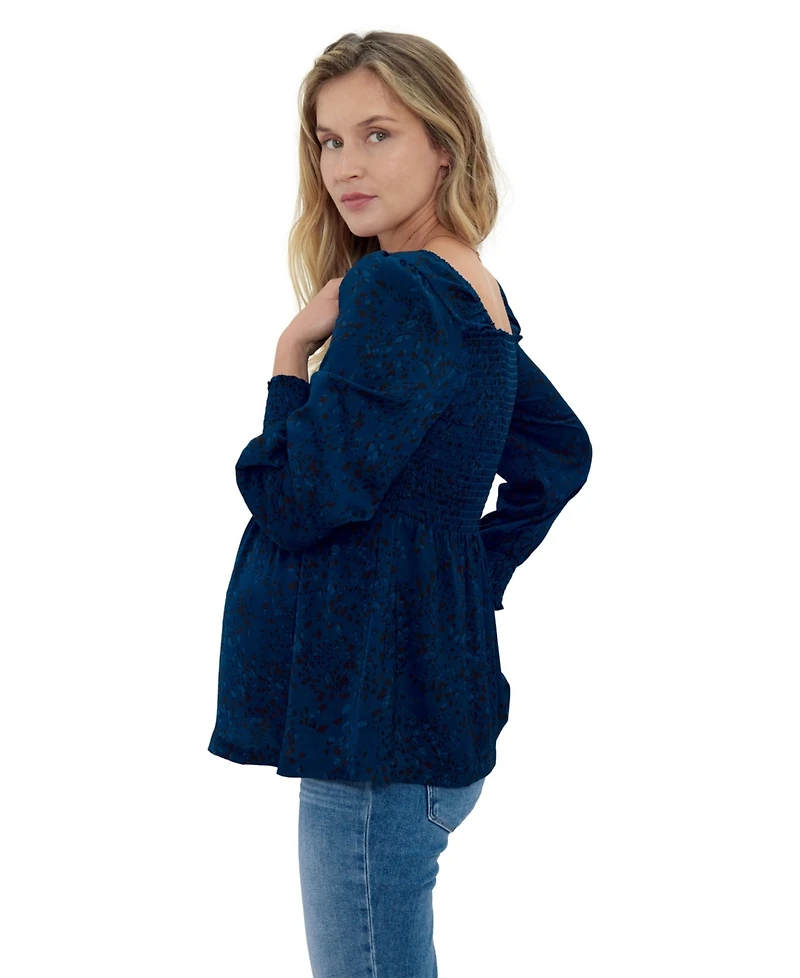 Women's Maternity Everywear Smocked Top