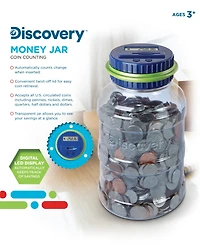 Discovery Kids Digital Coin-Counting Money Jar with Lcd Screen