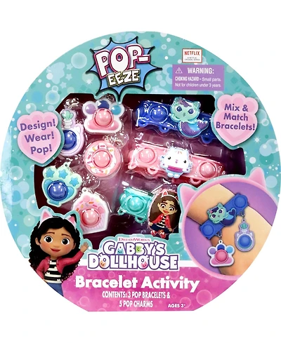Gabby's Dollhouse PopEeze Bracelet Activity Set Jewelry Set Popping Sensory Fun