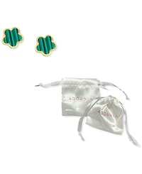 Adornia Mother Of Pearl Clover Stud Earrings