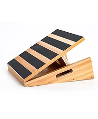 StrongTek Professional Wooden Slant Board, Calf Stretcher With Extra Side-handle