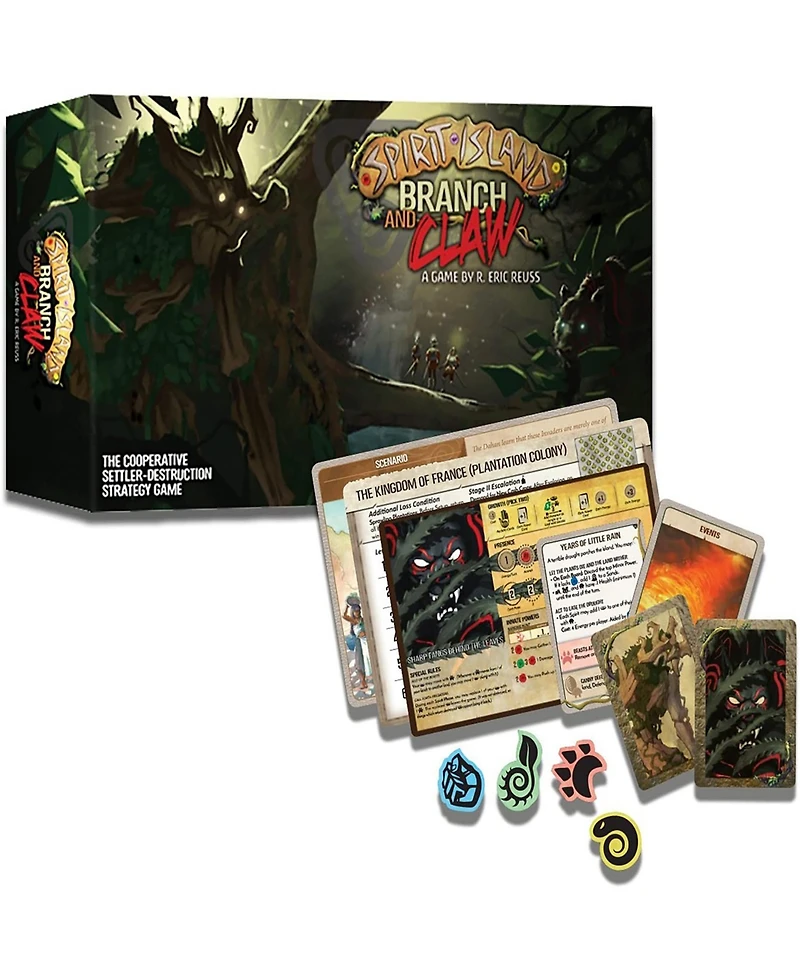Spirit Island Branch Claw Expansion Cooperative Settler-Destruction Strategy Game