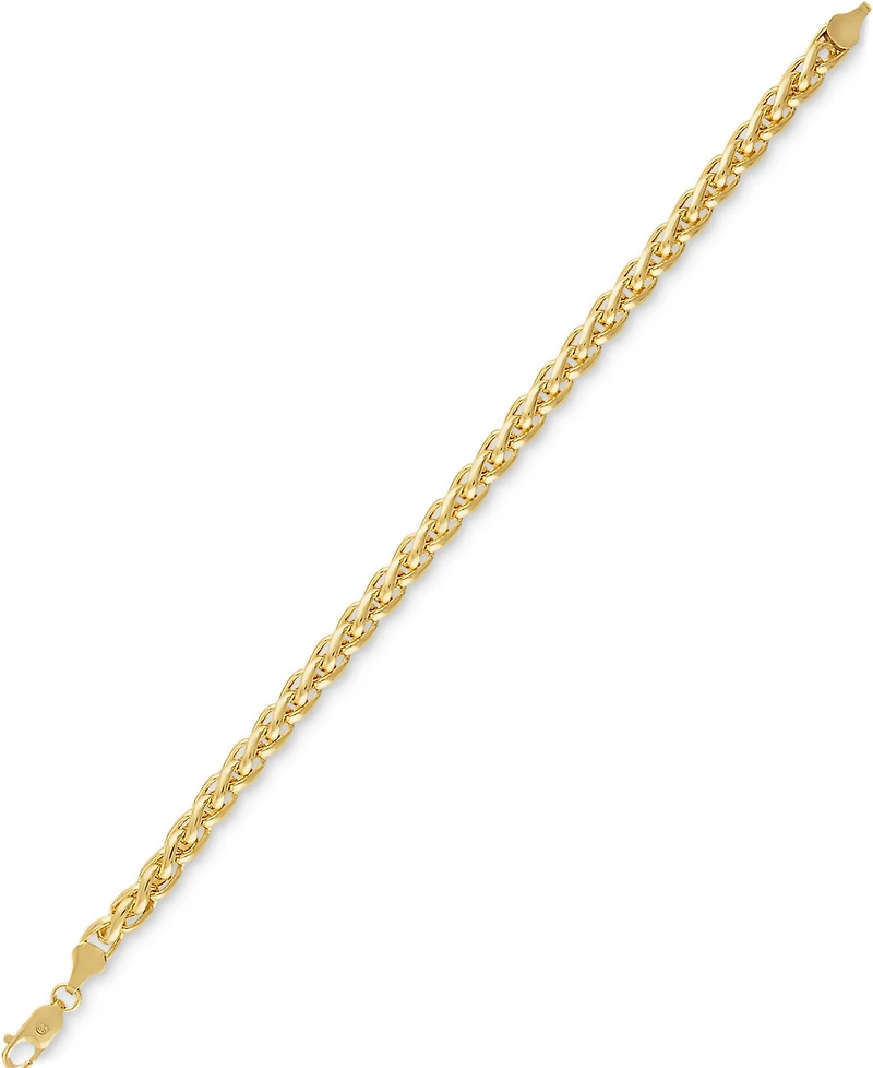 Esquire Men's Jewelry Wheat Link Chain Bracelet, Created for Macy's