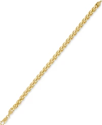 Esquire Men's Jewelry Wheat Link Chain Bracelet, Created for Macy's