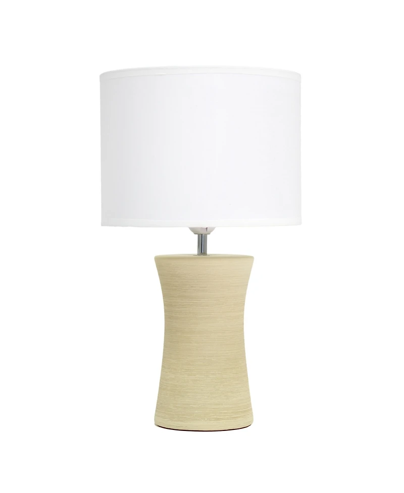 Simple Designs Hourglass Table Lamp