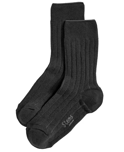 Stems Women's Lux Italian Wool Cashmere Crew Socks Gift Box