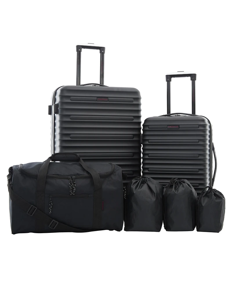 Travelers Club Tour Collection 6 Piece Hard Side Set with Spinner Wheels