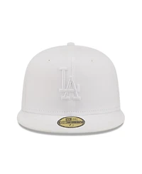 Men's New Era Los Angeles Dodgers White on 59FIFTY Fitted Hat