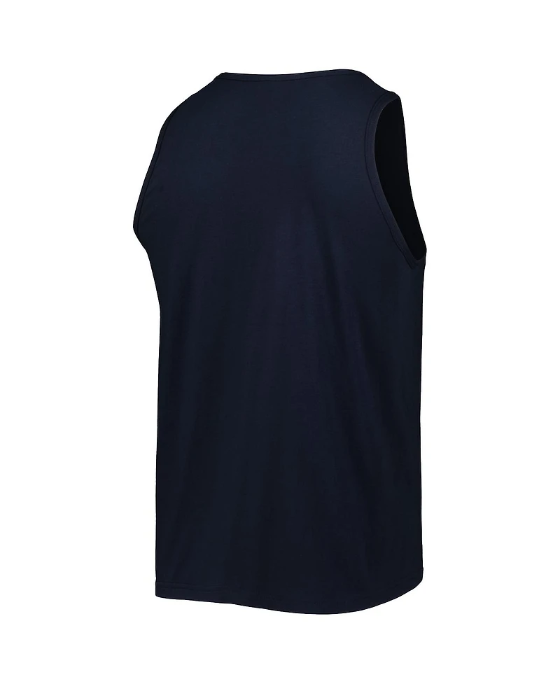 Men's Mitchell & Ness Navy Cleveland Guardians Cooperstown Collection Stars and Stripes Tank Top