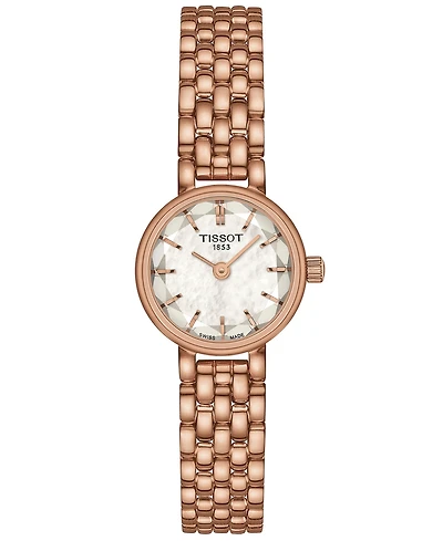 Tissot Women's Swiss Lovely Rose Gold Pvd Stainless Steel Bracelet Watch 20mm