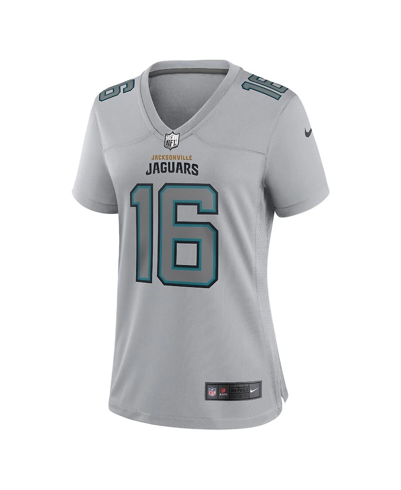 Women's Nike Trevor Lawrence Gray Jacksonville Jaguars Atmosphere Fashion Game Jersey