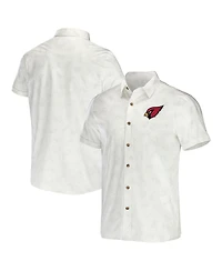 Men's Nfl x Darius Rucker Collection by Fanatics White Arizona Cardinals Woven Button-Up T-shirt