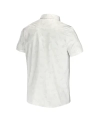 Men's Nfl x Darius Rucker Collection by Fanatics White Pittsburgh Steelers Woven Button-Up T-shirt
