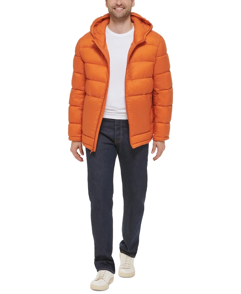 Cole Haan Men's Lightweight Hooded Puffer Jacket
