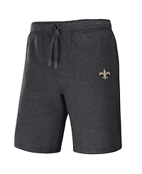 Men's Nfl x Darius Rucker Collection by Fanatics Heather Charcoal New Orleans Saints Logo Shorts