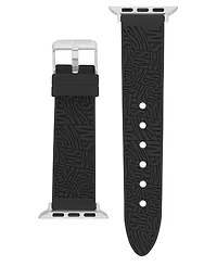 Steve Madden Women's Silicone Debossed Swirl Logo Band designed for Apple Watch 42mm (Series 10) & 38/40/41mm