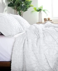 Southshore Fine Linens Stella Clipped Jacquard Comforter Set