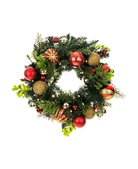 Village Lighting 24" Lighted Christmas Wreath, Christmas Classic